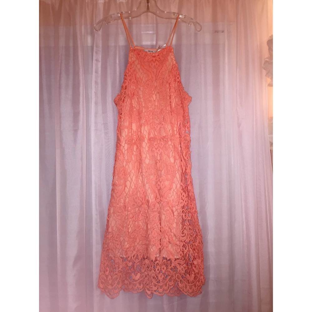 Kimchi Blue Coral Crochet Dress, XS